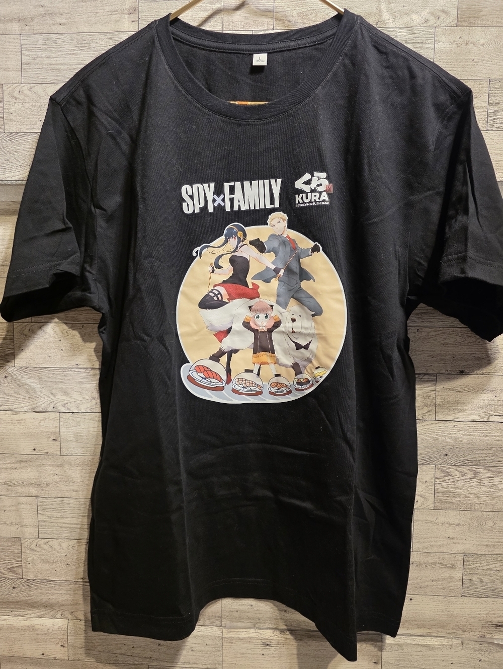 SPY×FAMILY Graphic Black Short Sleeve Tee